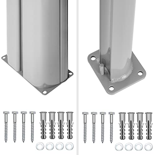 TecTake Doppel-Seitenmarkise Schwarz 200×600 cm - 9