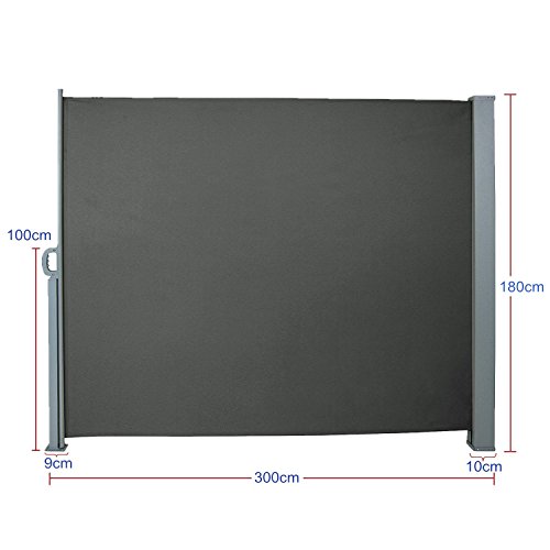 SAILUN® Seitenmarkise 180 x 300 cm Anthrazit - 2