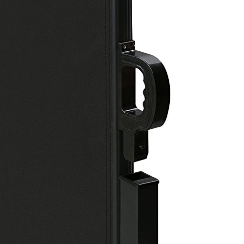 CCLIFE Seitenmarkise Schwarz 200×300 cm - 3