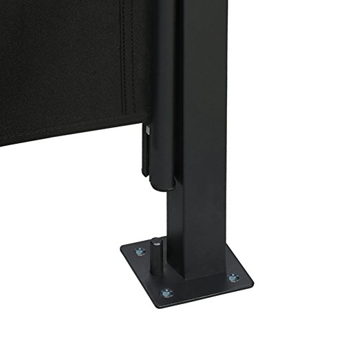 CCLIFE Seitenmarkise Schwarz 200×300 cm - 5