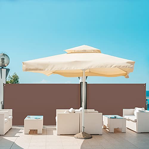 CCLIFE Seitenmarkise Braun 160×300 cm - 3