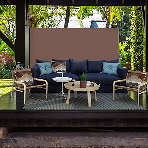 CCLIFE Seitenmarkise Braun 160×300 cm - 9