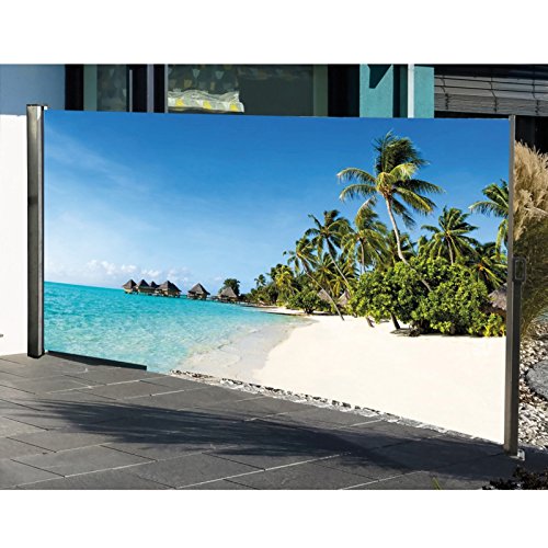 Seitenmarkise mit Foto Südsee Strand  160 x 300 cm - 6