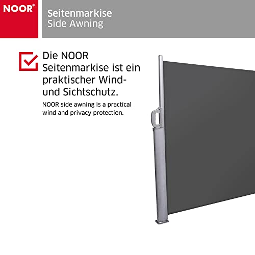 NOOR Seitenmarkise 120×350 cm anthrazit - 2