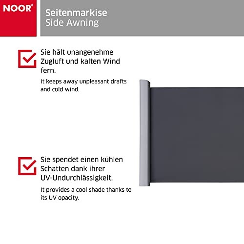 Noor Seitenmarkise 180×350 cm anthrazit - 3