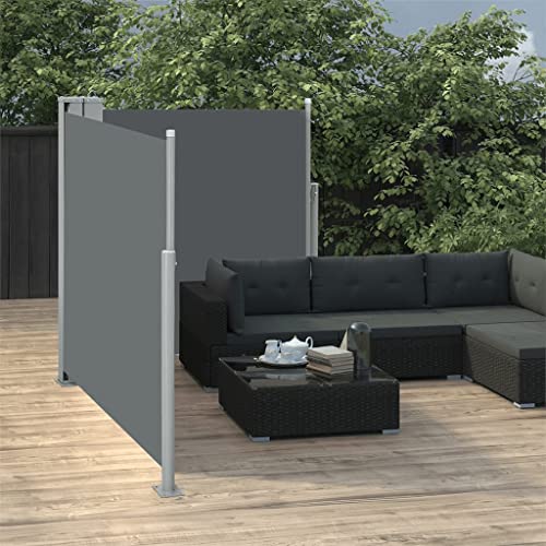 vidaXL Seitenmarkise 170 x 1000 cm Anthrazit - 5