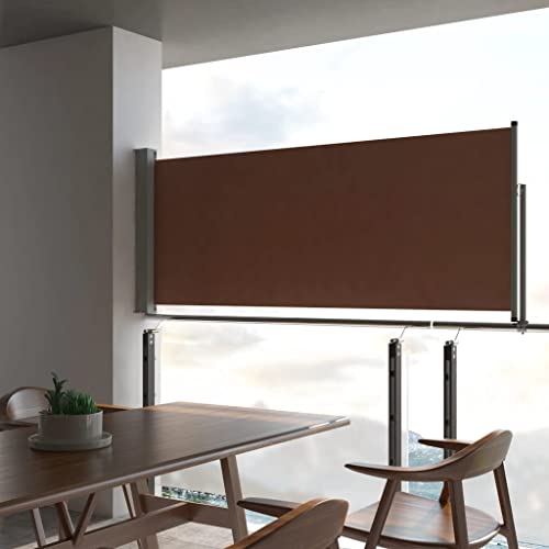 vidaXL Seitenmarkise100x300 cm Braun - 2