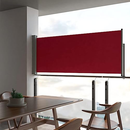 vidaXL Seitenmarkise 100×300 cm Rot - 2