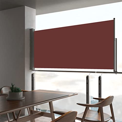 vidaXL Seitenmarkise 60×300 cm Braun - 2