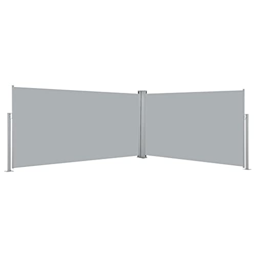 vidaXL Doppel-Seitenmarkise 160x600 cm Grau
