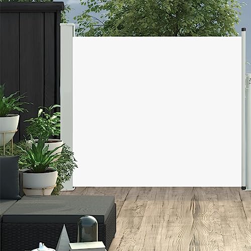 vidaXL Seitenmarkise 100×300 cm Creme - 2