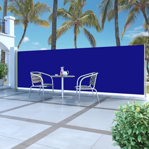 vidaXL Seitenmarkise 160×500 cm Blau - 2