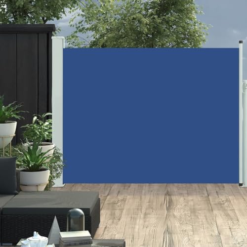 vidaXL Seitenmarkise 140×500 cm Blau - 2