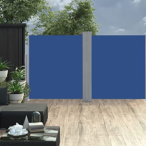 vidaXL Doppel-Seitenmarkise 170×600 cm Blau - 2