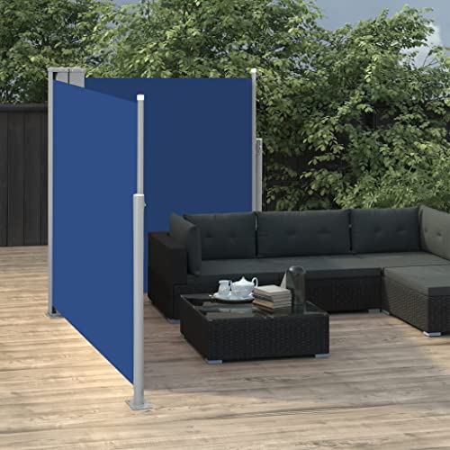 vidaXL Doppel-Seitenmarkise 170×600 cm Blau - 3