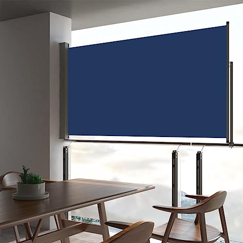 vidaXL Seitenmarkise 160×300 cm Blau - 2