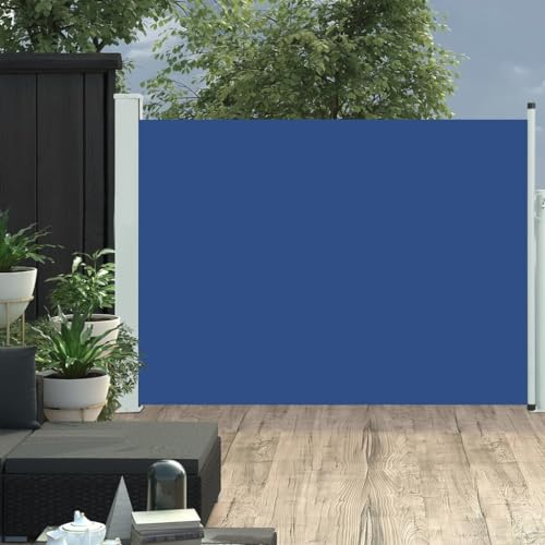 vidaXL Seitenmarkise 100×500 cm Blau - 2