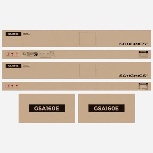 Songmics Seitenmarkise 160 x 300cm beige - 10