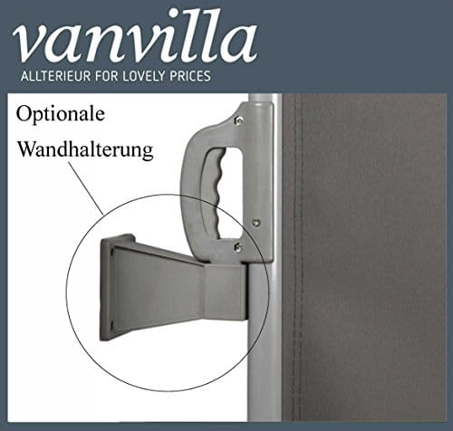 vanvilla Doppel Seitenmarkise Eck Markise Sichtschutz Windschutz